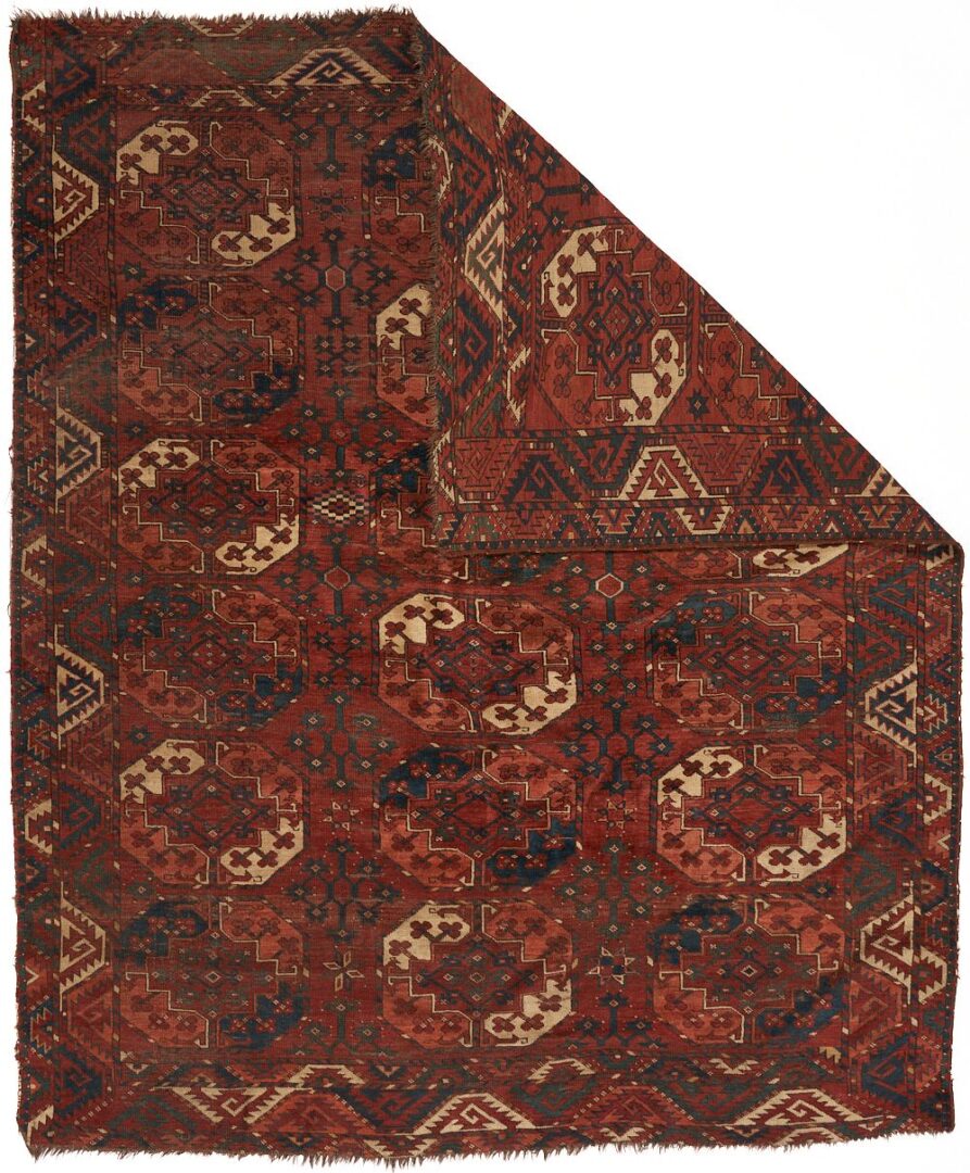 Lot 823: Antique Turkman Ersari Main Carpet