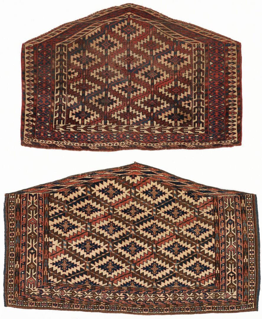 Lot 824: 2 Yomud or Yomut Asmalyk Turkestan Weavings