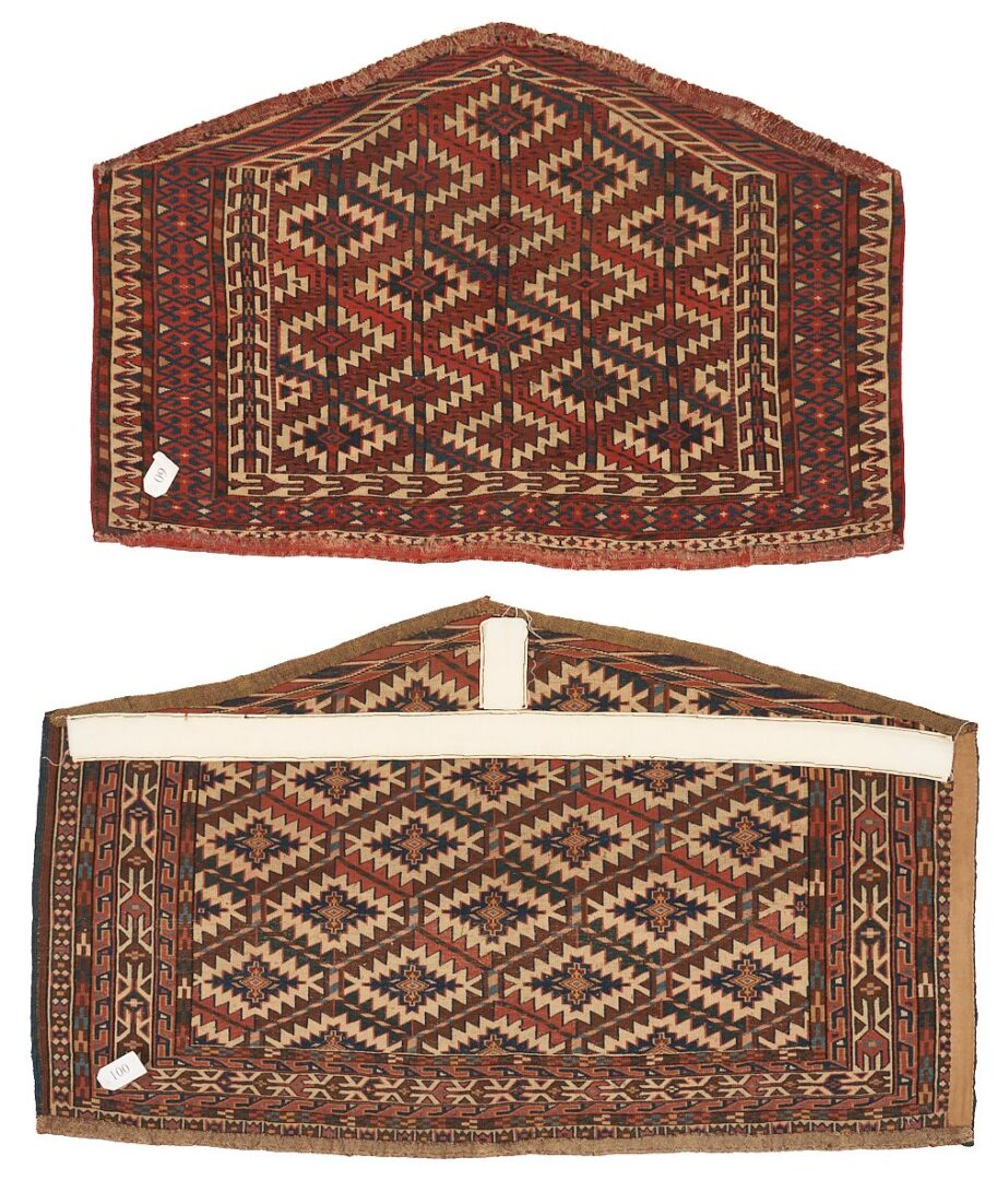 Lot 824: 2 Yomud or Yomut Asmalyk Turkestan Weavings