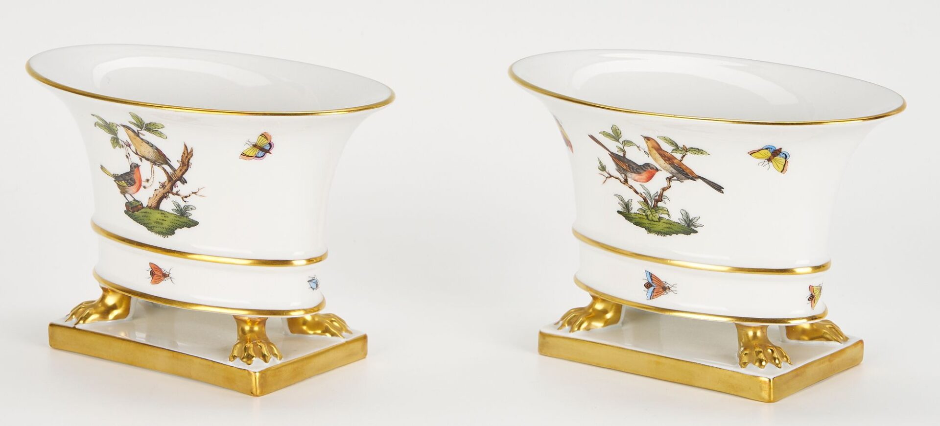 Lot 828: 17 pcs. Assorted Herend Porcelain incl. Rothschild Bird