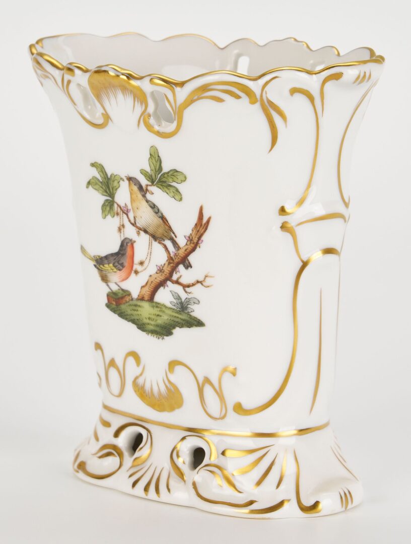 Lot 828: 17 pcs. Assorted Herend Porcelain incl. Rothschild Bird