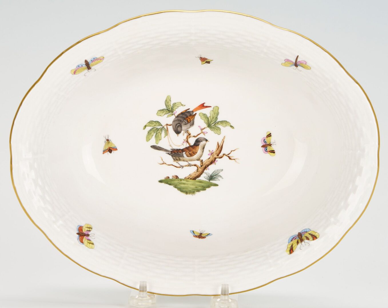 Lot 828: 17 pcs. Assorted Herend Porcelain incl. Rothschild Bird