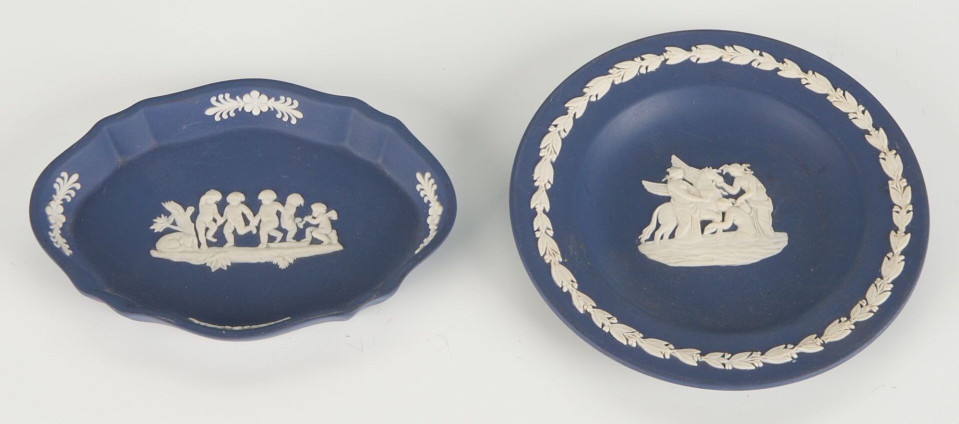 Lot 830: 24 Assorted Blue Wedgewood Jasperware Items