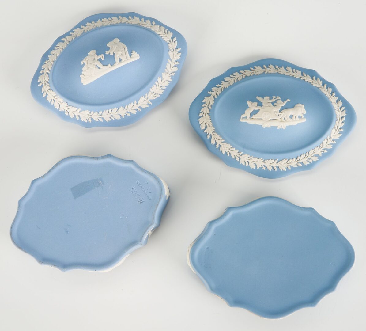 Lot 830: 24 Assorted Blue Wedgewood Jasperware Items