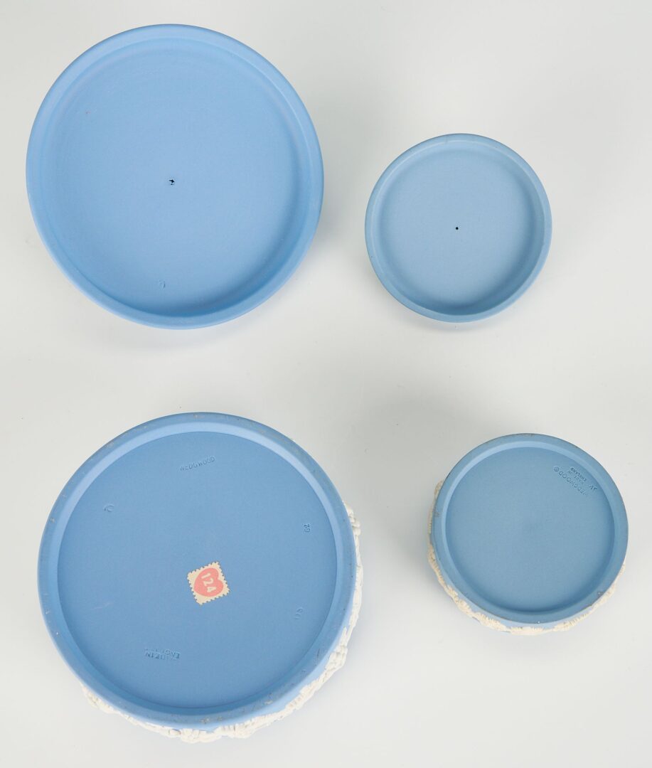 Lot 830: 24 Assorted Blue Wedgewood Jasperware Items