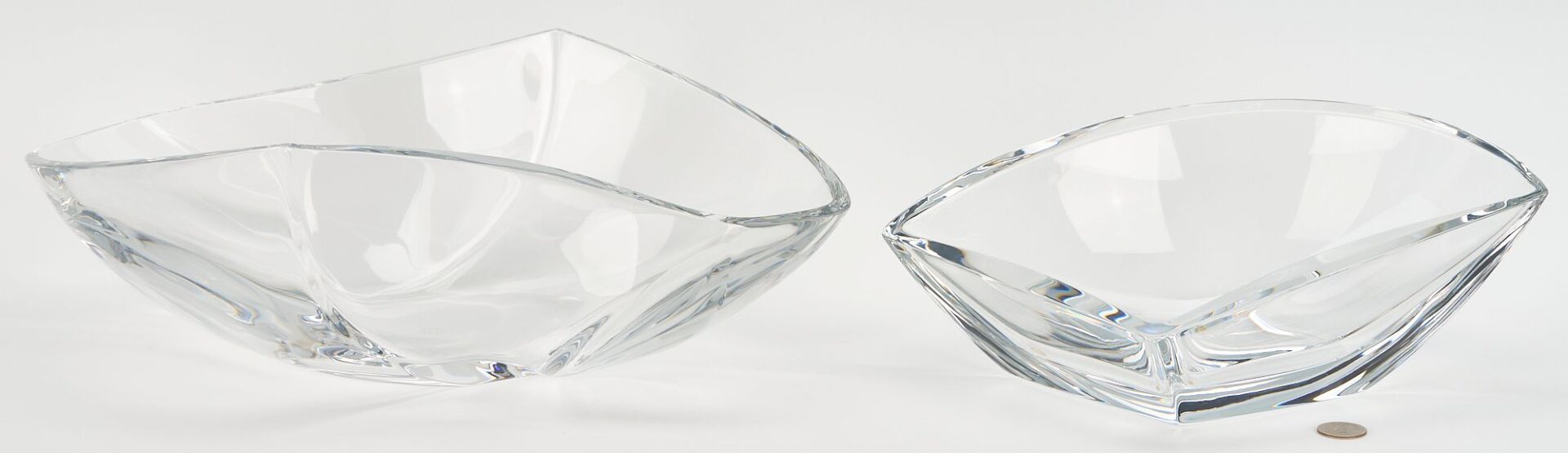 Lot 833: 2 Baccarat Crystal Bowls incl. Rigot Centerpiece