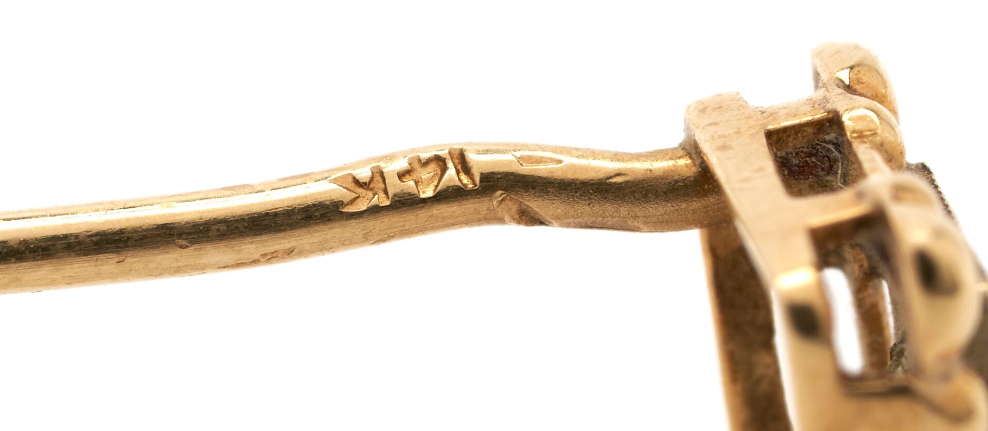 Lot 849: 4 Gold Stick Pins & 1 Men's Gold Ring