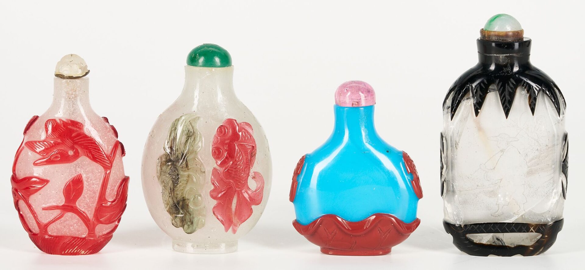 Lot 871: 8 Chinese Peking Glass Snuff Bottles