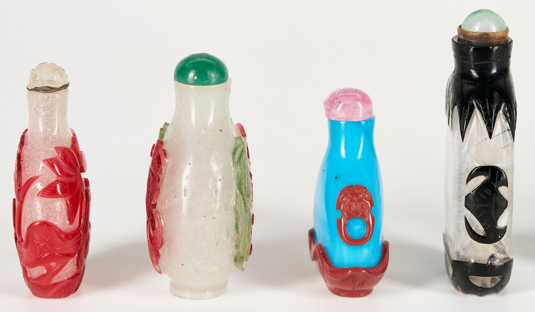 Lot 871: 8 Chinese Peking Glass Snuff Bottles