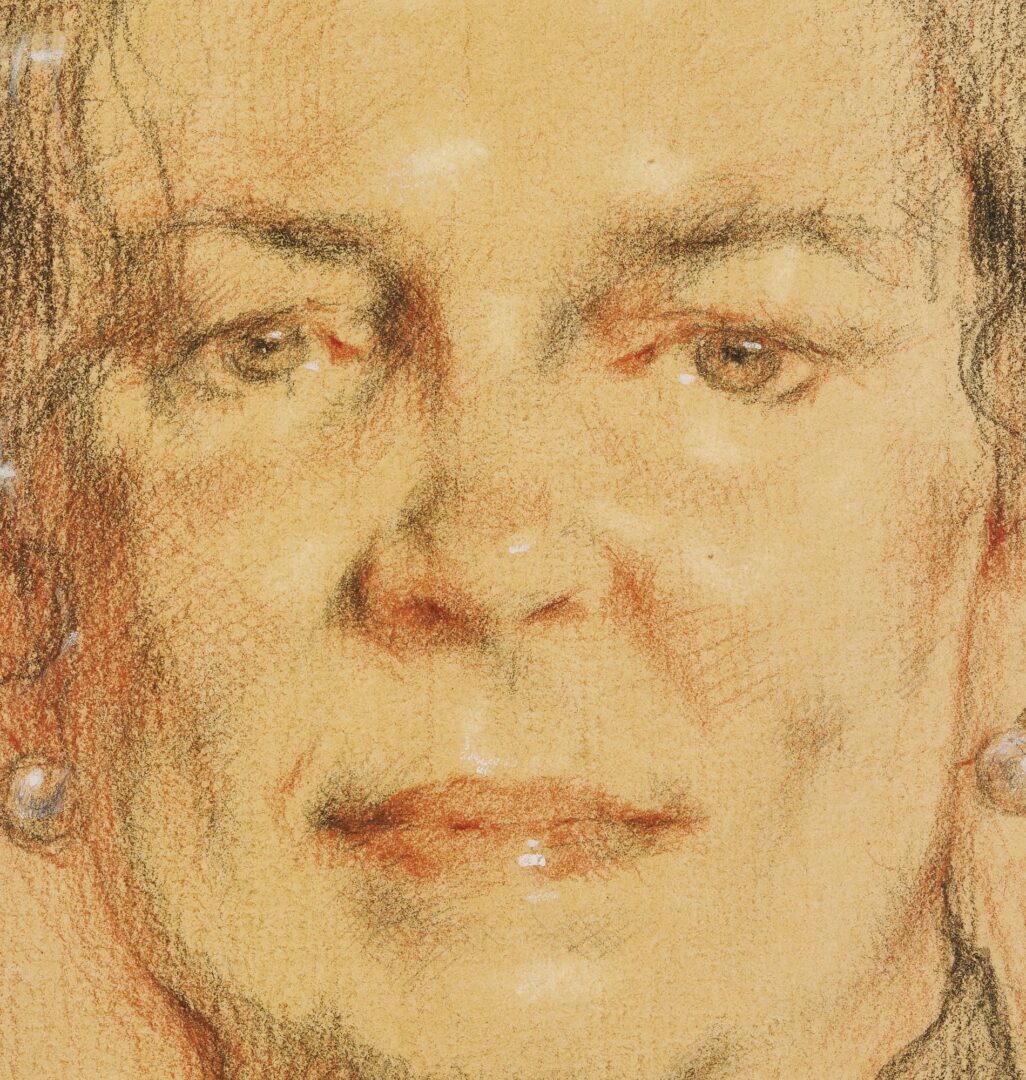 Lot 913: Robert Liberace Portrait Drawing of Woman