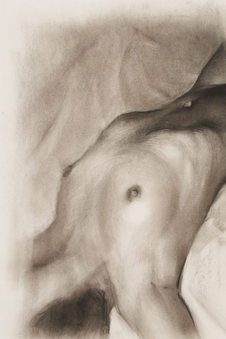 Lot 919: 2 Jesus Villarreal Nude Female Figure Drawings
