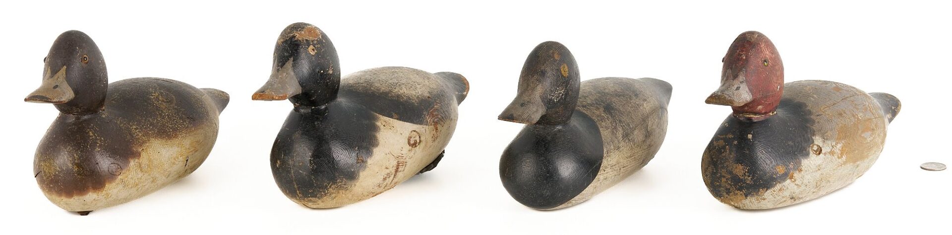 Lot 924: 4 Mason Duck Decoys, Standard Grade