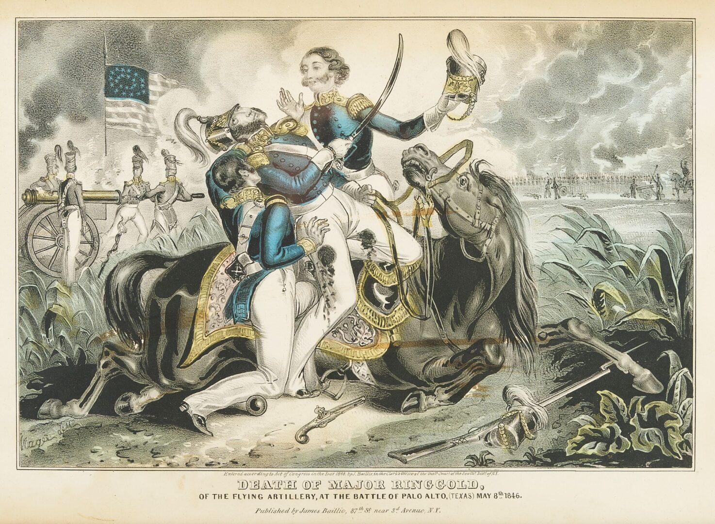 Lot 939: 6 American Historical Prints Relating to Mexican War, incl. Currier & Ives