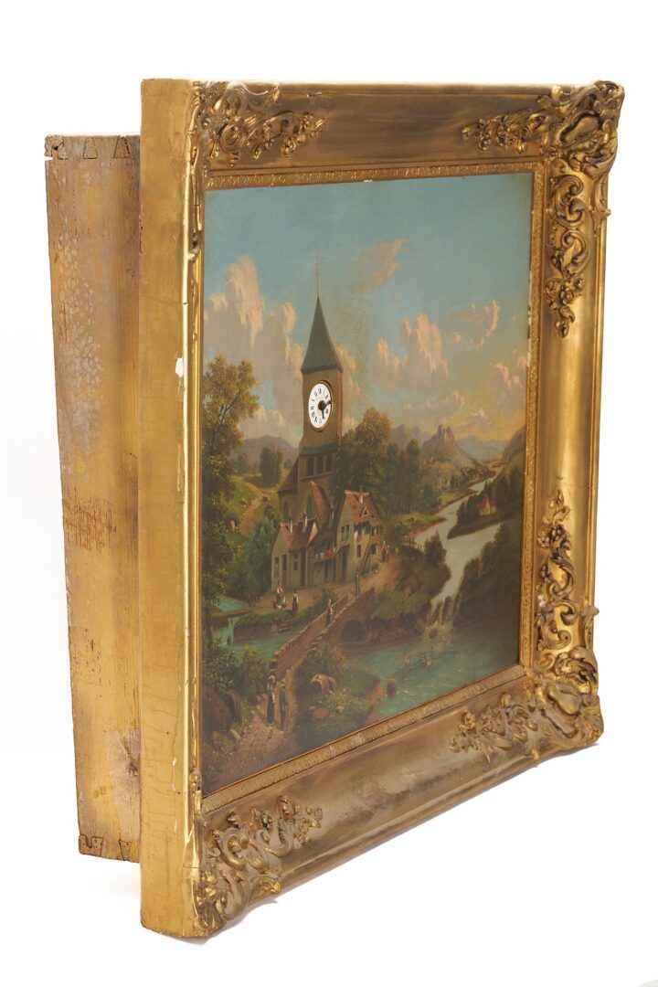 Lot 95: French Picture Clock, Maison Wurtel, Paris