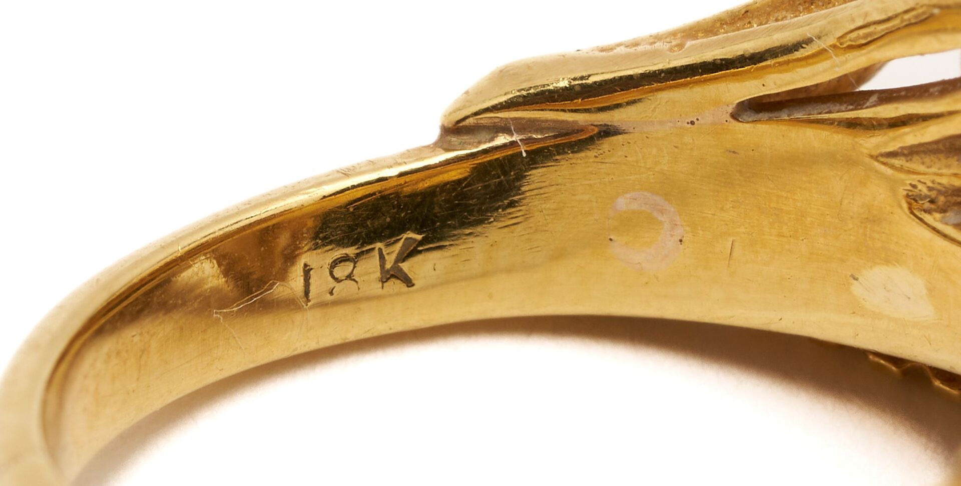 Lot 961: 18K Gold, Pearl & Diamond Ring