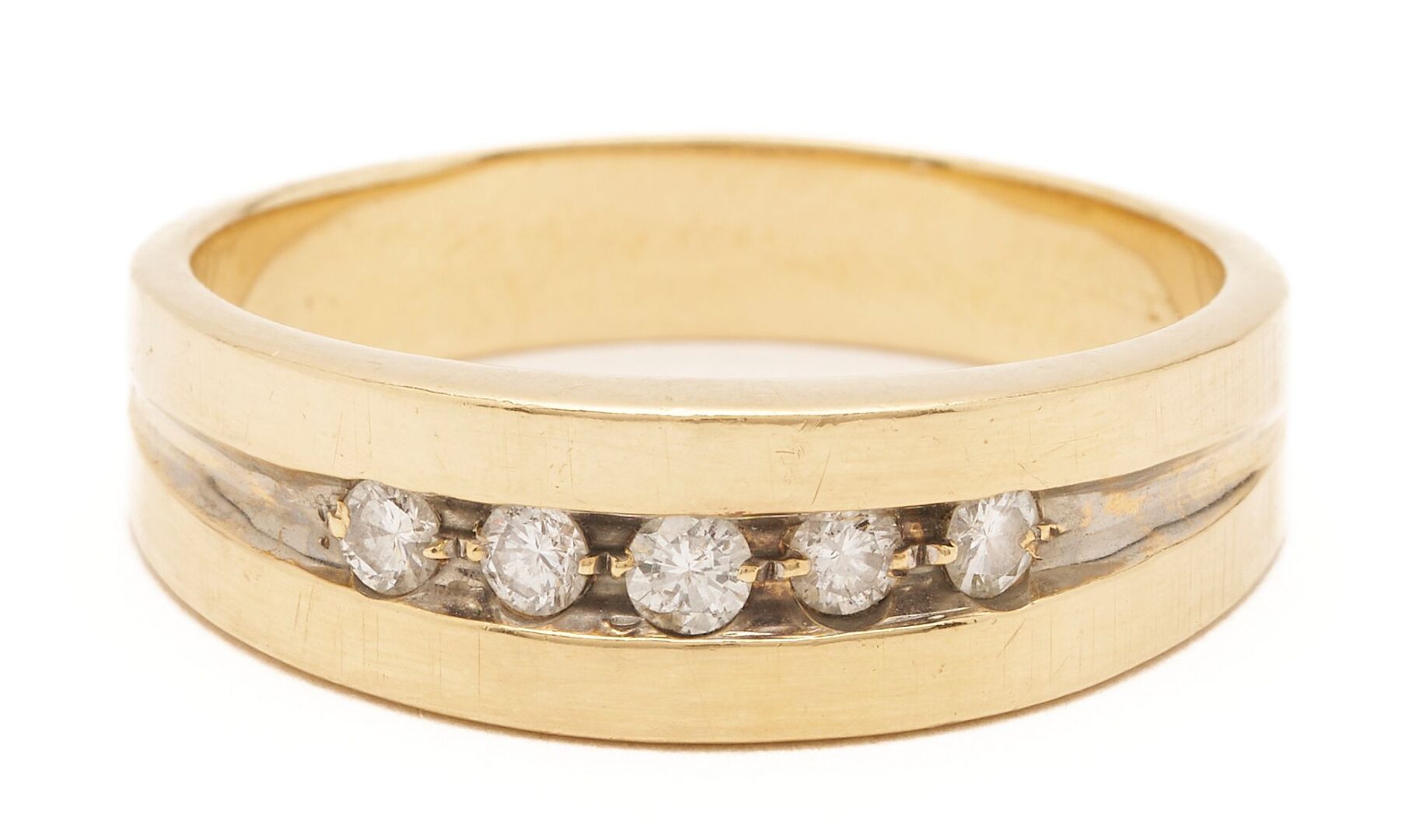 Lot 963: 14K Gold & Diamond Ring