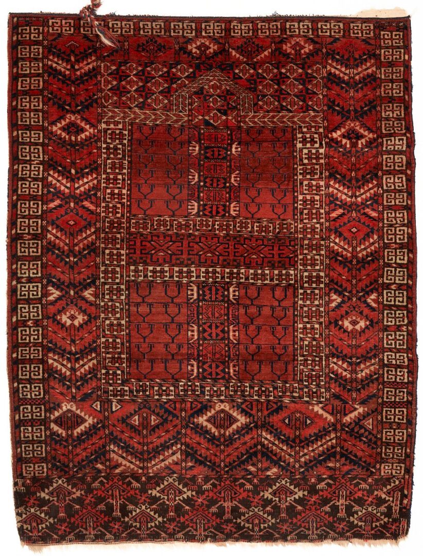 Lot 987: Antique YomudÃÂ or Yomut Turkmen Ensi Rug