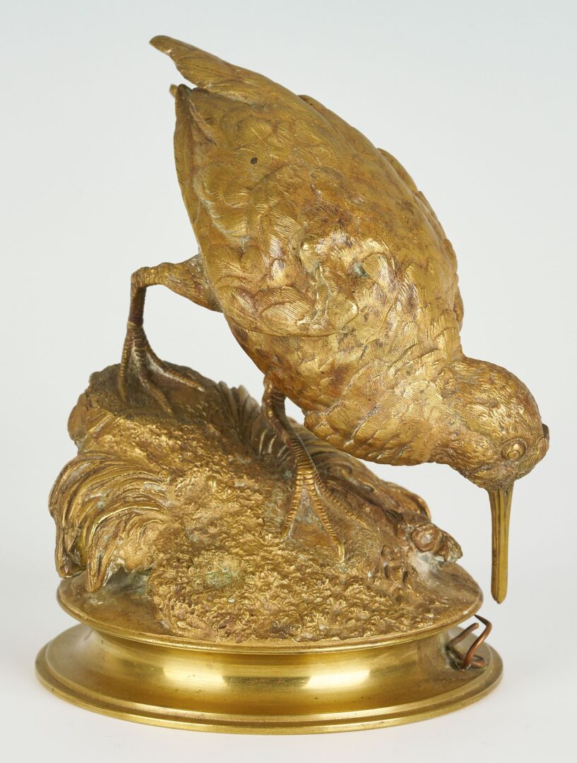 Lot 98: 3 Ferdinand Pautrot Bronze Bird Sculptures