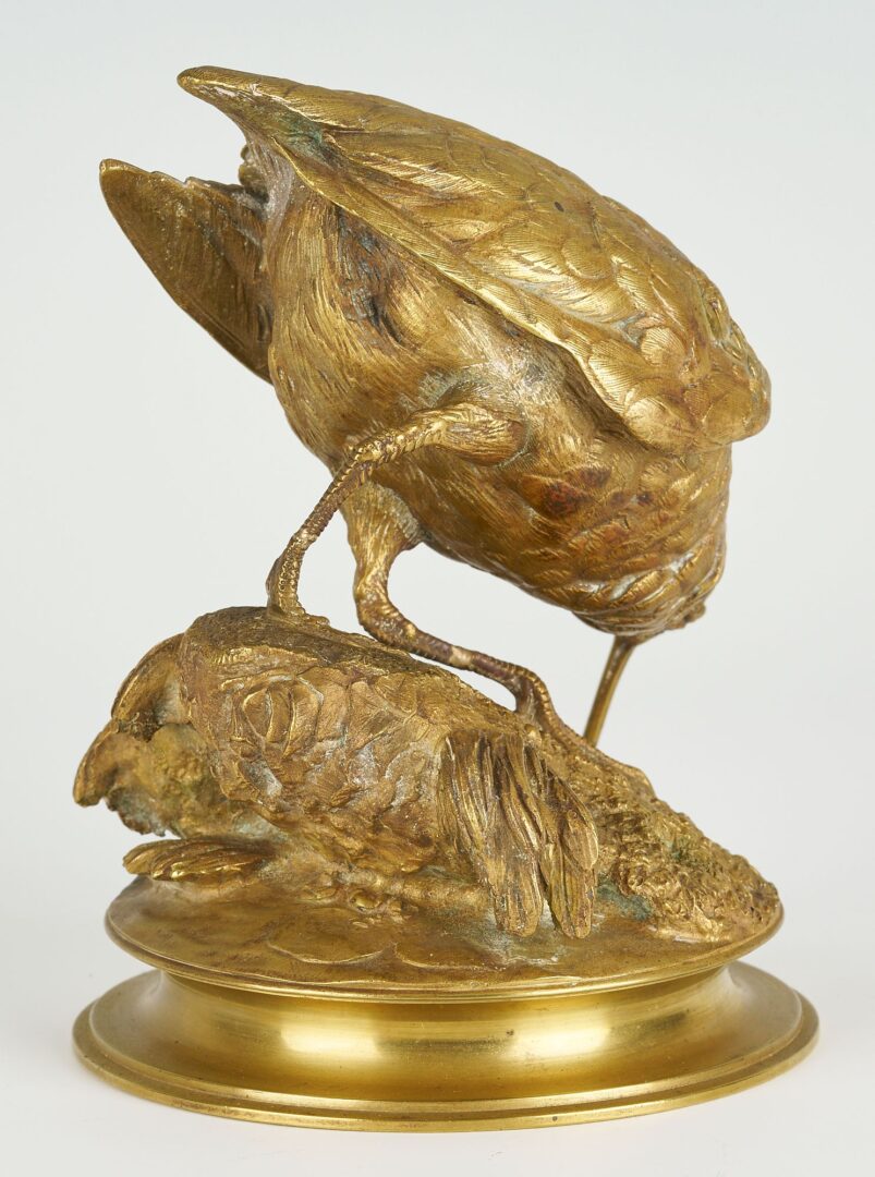 Lot 98: 3 Ferdinand Pautrot Bronze Bird Sculptures