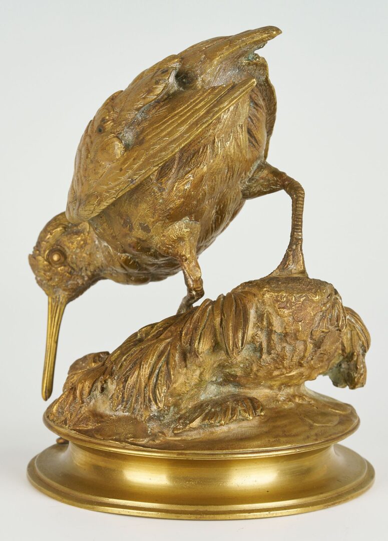 Lot 98: 3 Ferdinand Pautrot Bronze Bird Sculptures