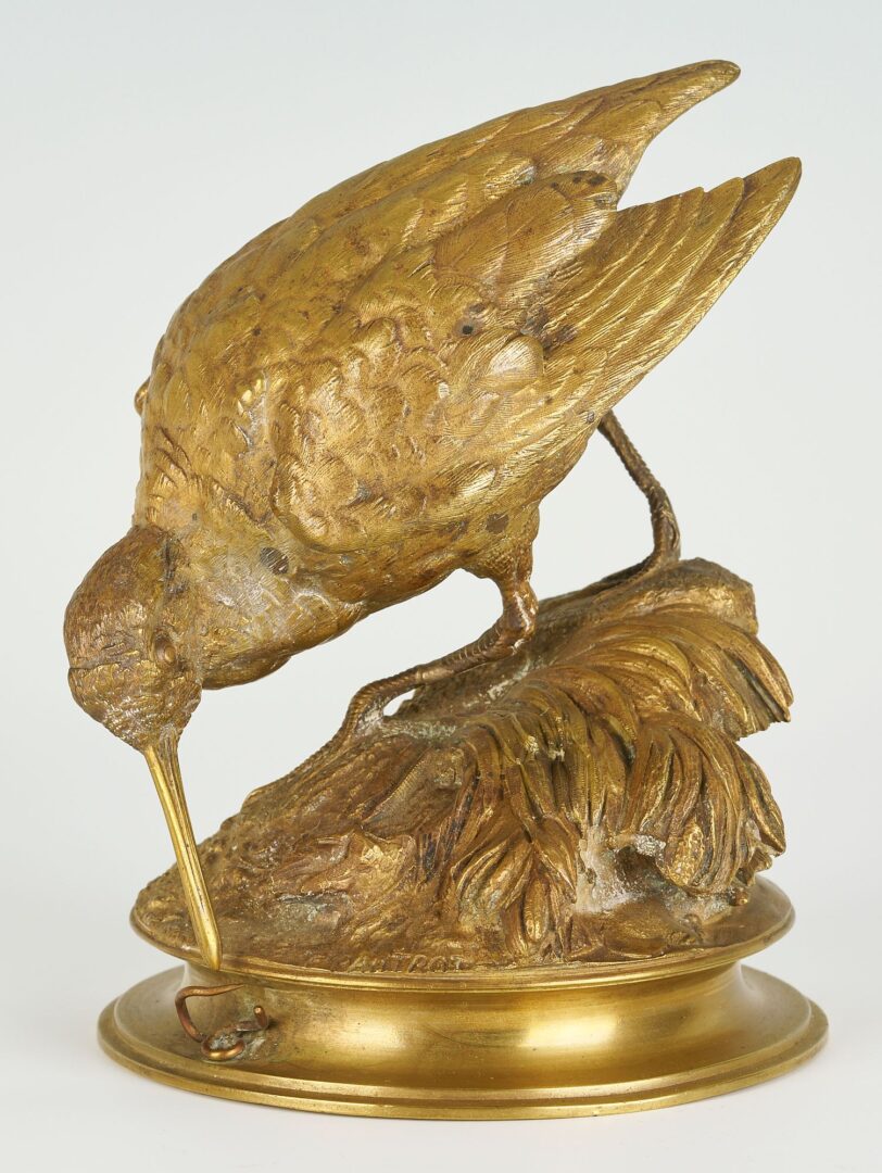 Lot 98: 3 Ferdinand Pautrot Bronze Bird Sculptures