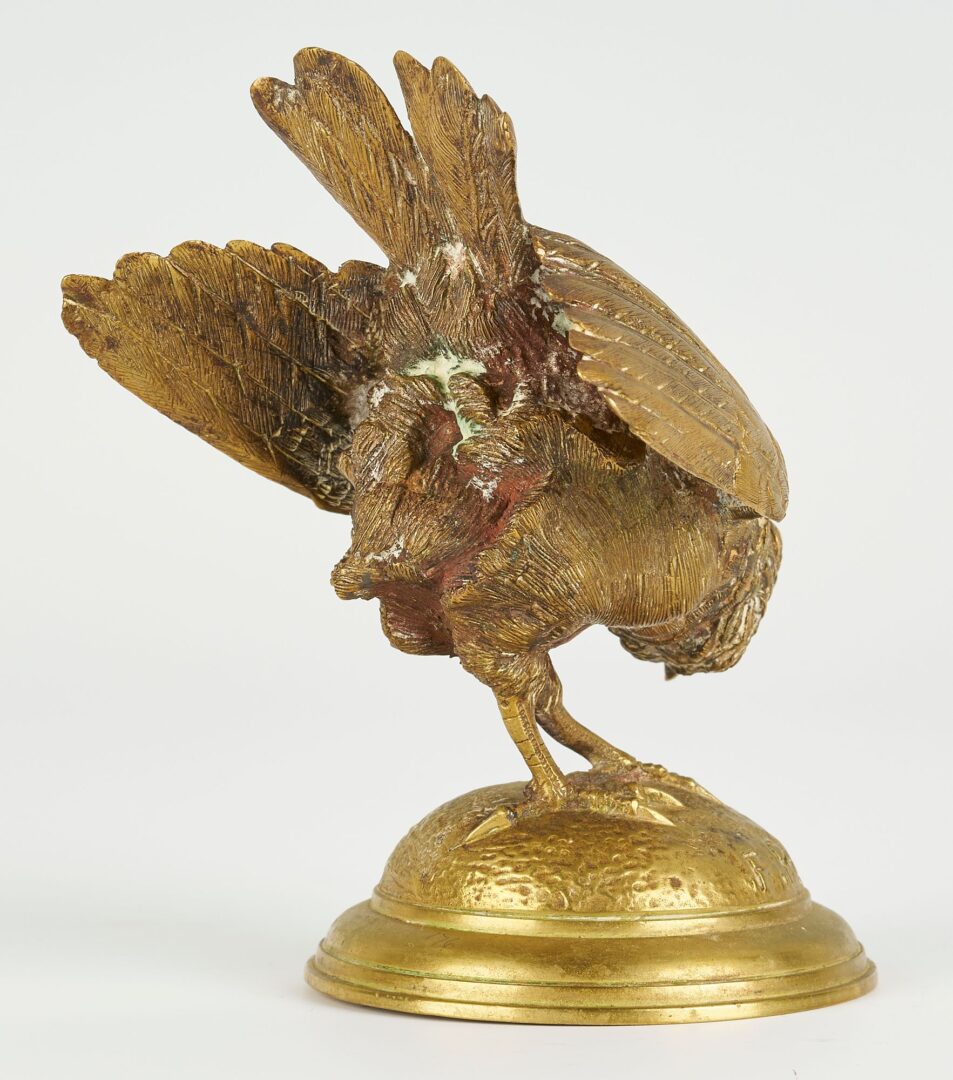 Lot 98: 3 Ferdinand Pautrot Bronze Bird Sculptures