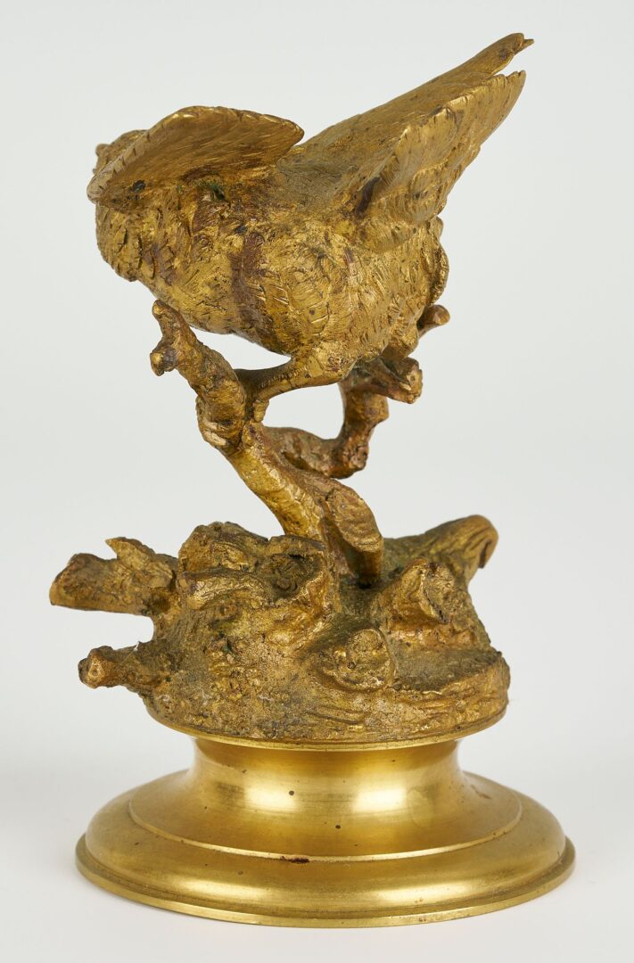 Lot 98: 3 Ferdinand Pautrot Bronze Bird Sculptures