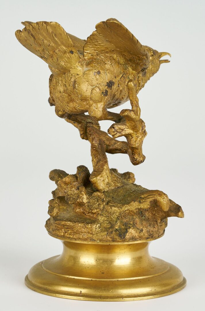 Lot 98: 3 Ferdinand Pautrot Bronze Bird Sculptures