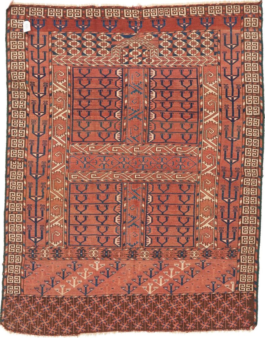 Lot 992: Antique Turkmen Tekke Ensi Rug