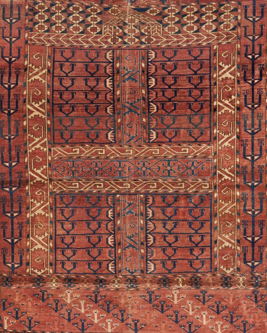 Lot 992: Antique Turkmen Tekke Ensi Rug