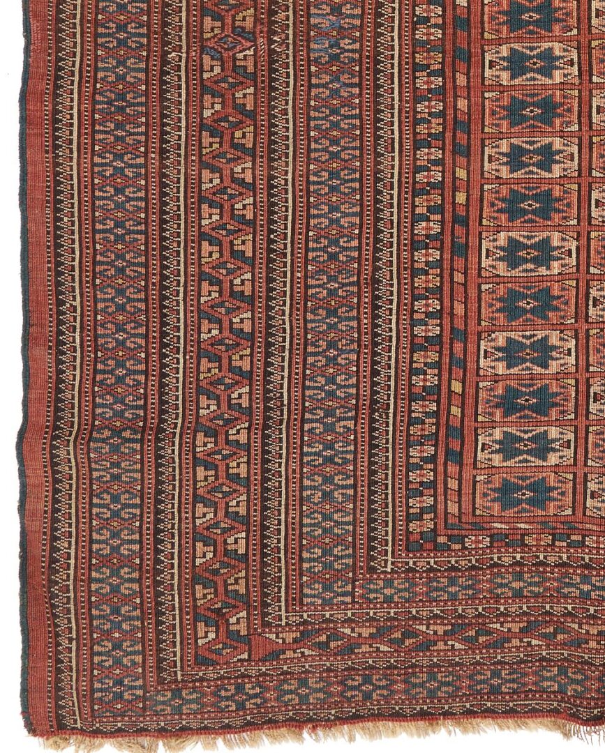 Lot 993: Antique Youmud or Yomut Turkmen Prayer Rug