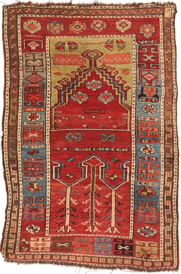 Lot 994: Antique Turkish Ladik Prayer Rug