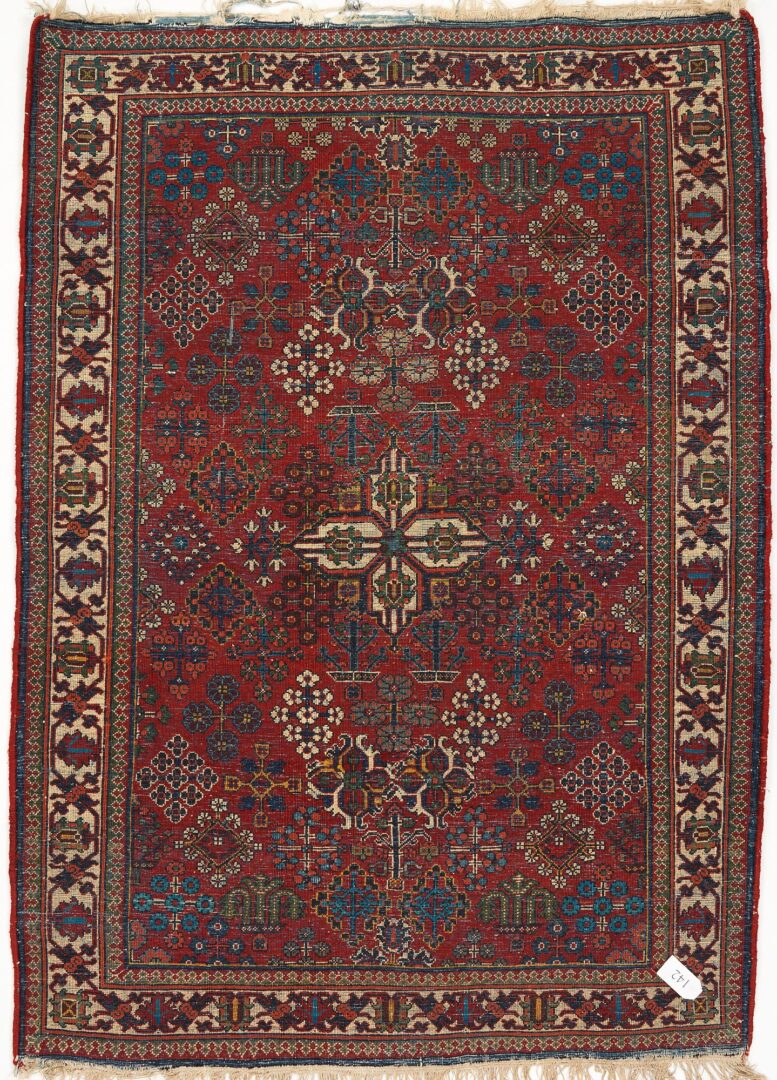 Lot 995: Persian Joshaghan Area Rug, 4' 11" x 3' 7"