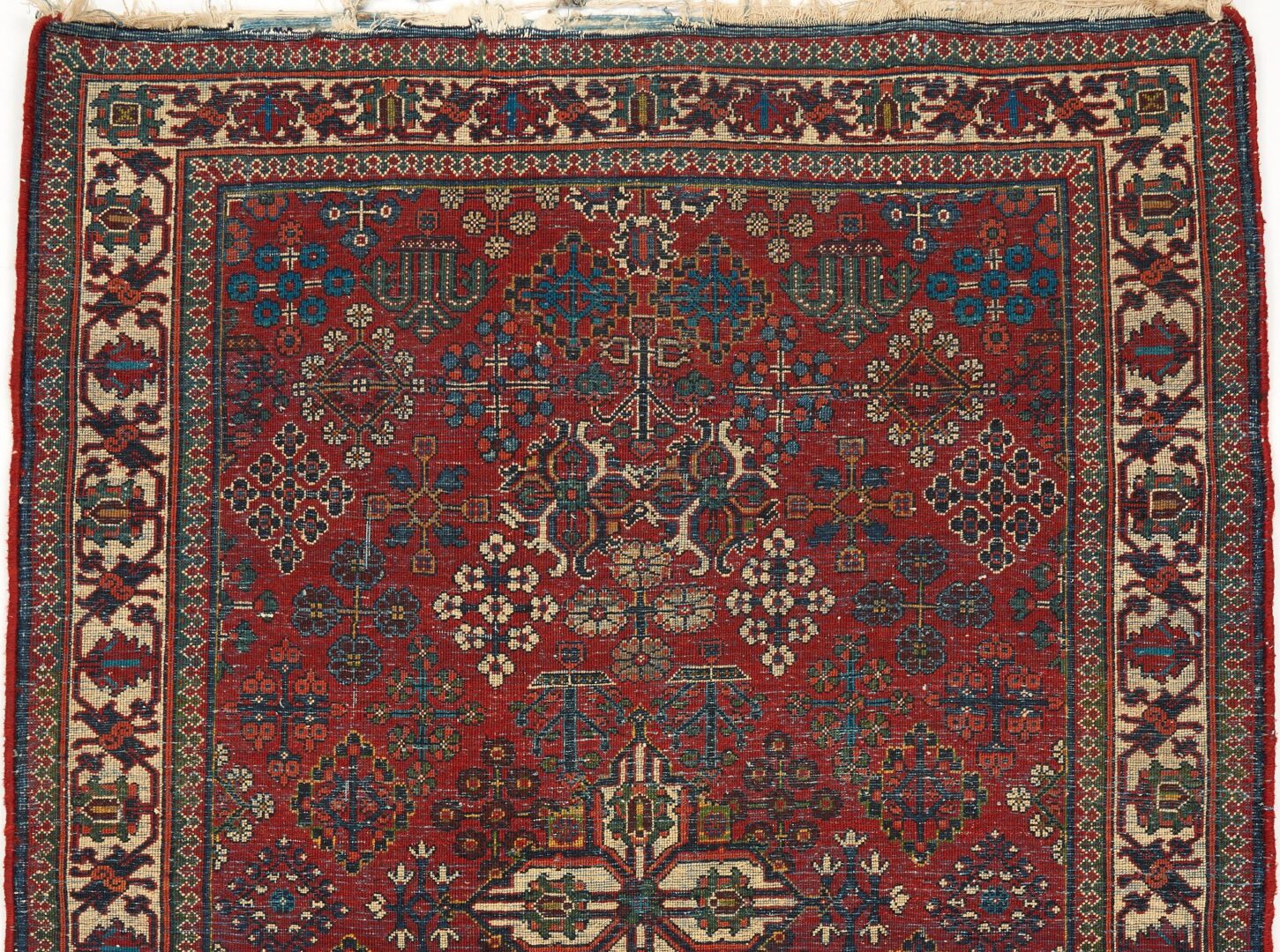 Lot 995: Persian Joshaghan Area Rug, 4' 11" x 3' 7"