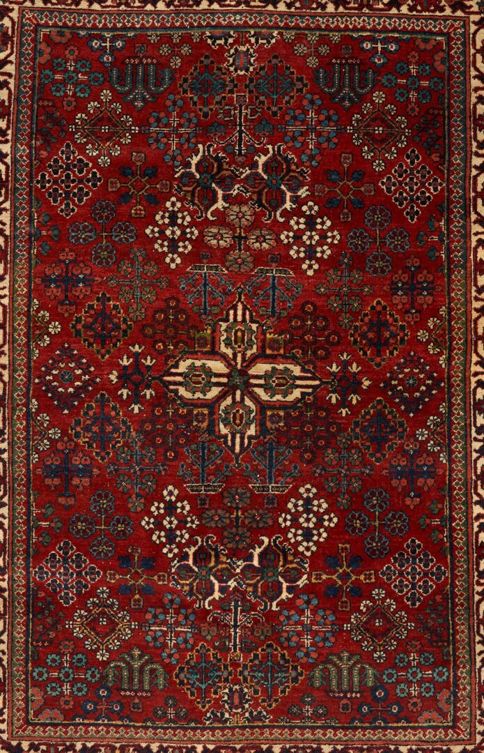 Lot 995: Persian Joshaghan Area Rug, 4' 11" x 3' 7"