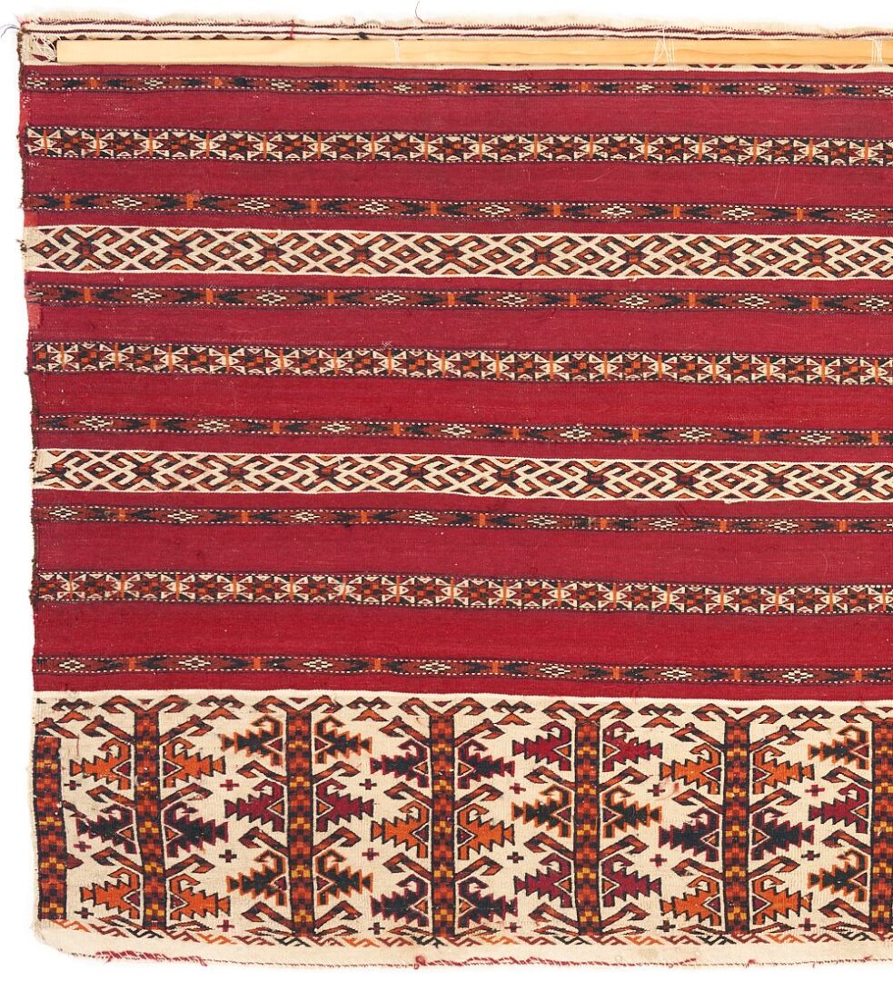 Lot 998: Tekke Ak Chuval Rug