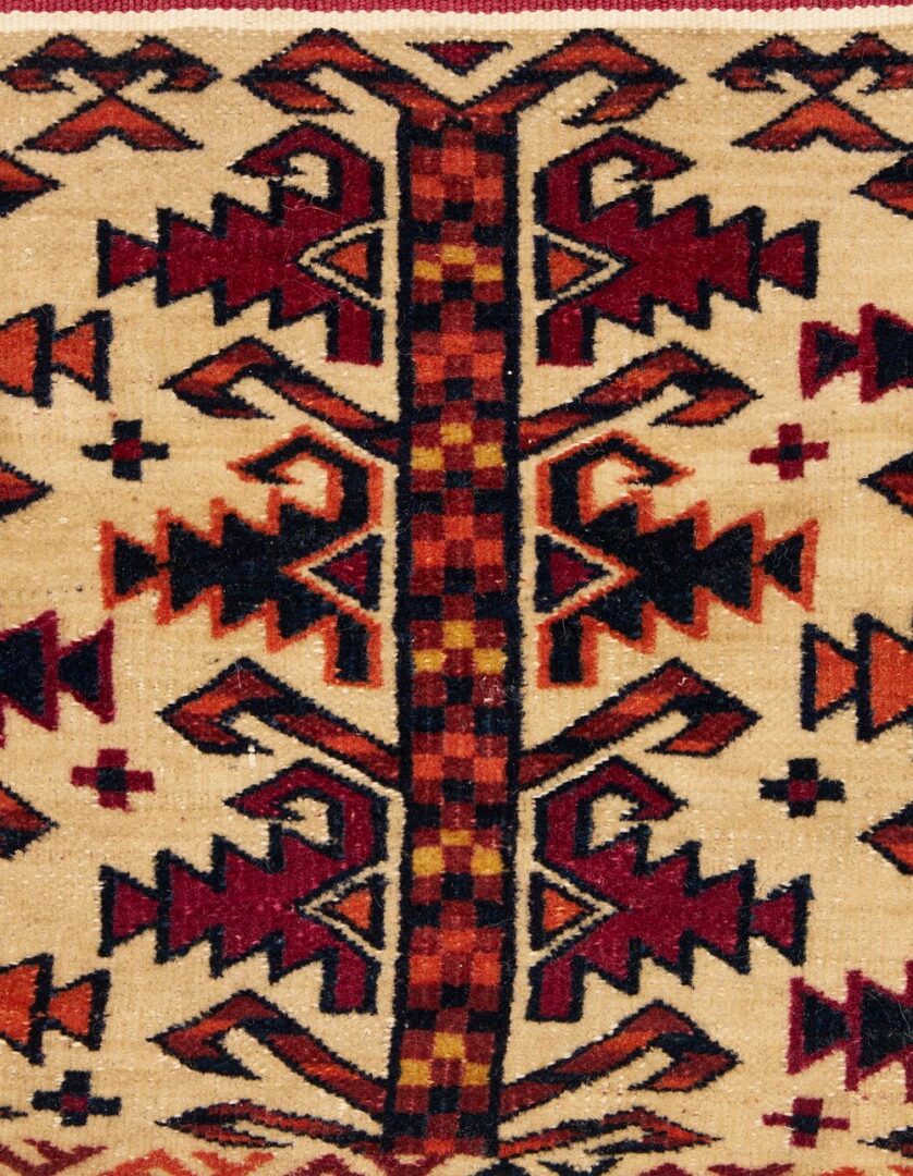 Lot 998: Tekke Ak Chuval Rug