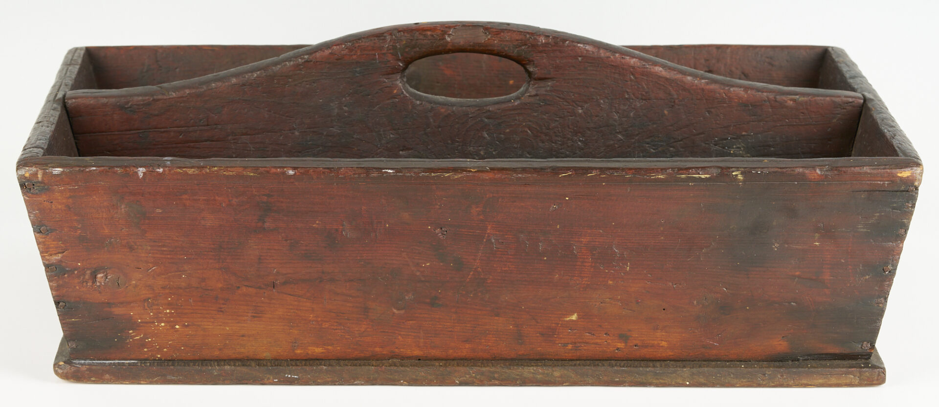 Lot 1001: Large Early Primitive Tool or Cutlery Caddy