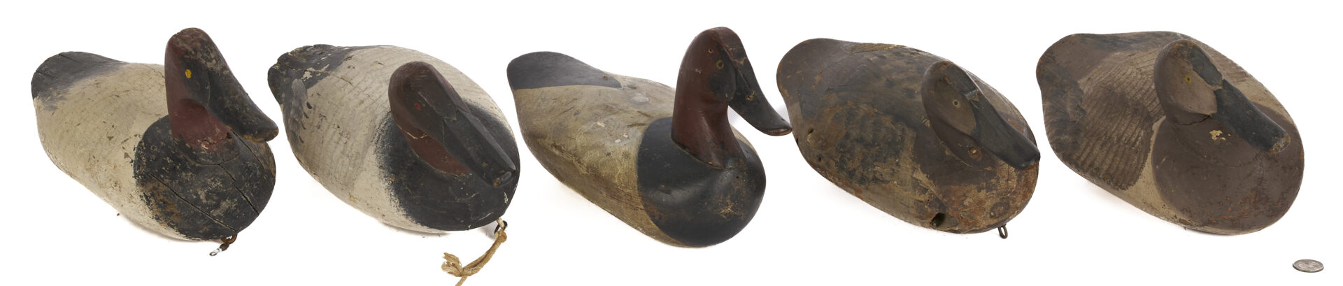 Lot 1003: 5 Maryland Duck Decoys, Barnes & McGaw