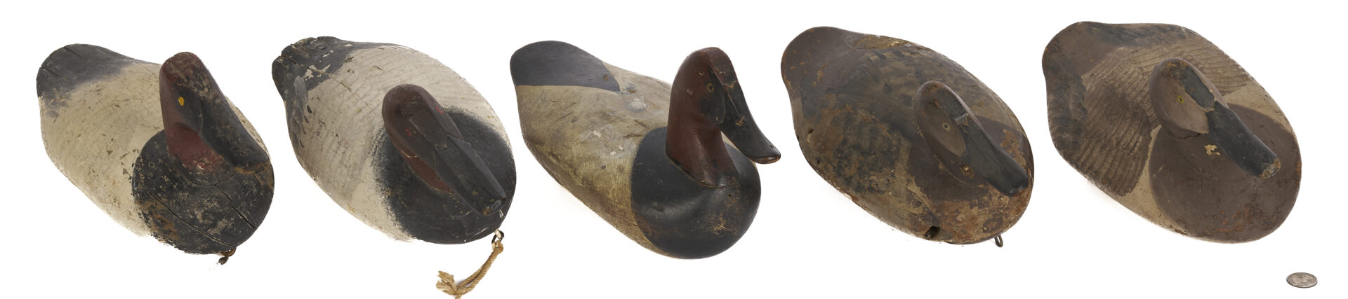 Lot 1003: 5 Maryland Duck Decoys, Barnes & McGaw