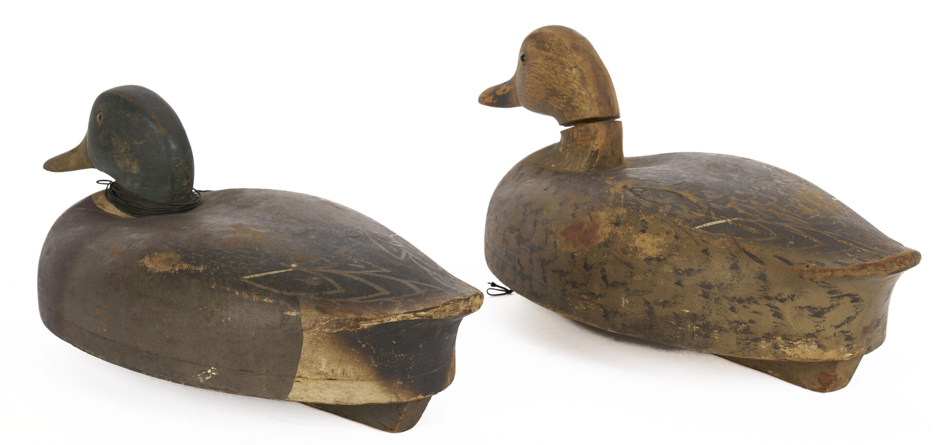 Lot 1004: 3 Duck Decoys, incl. Joel Pusey & Wildfowler