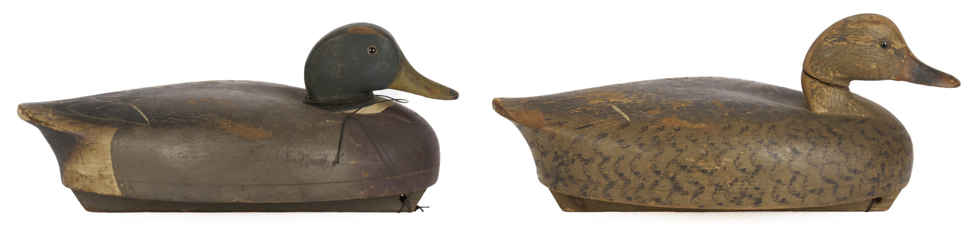 Lot 1004: 3 Duck Decoys, incl. Joel Pusey & Wildfowler