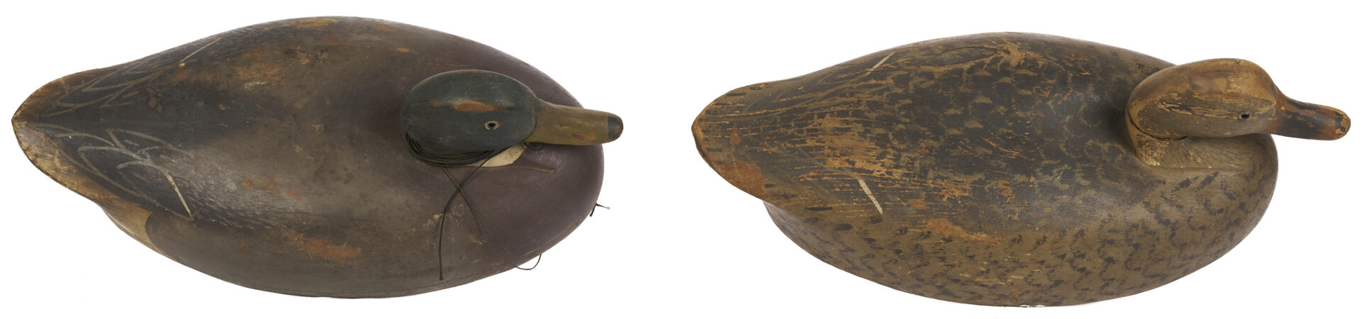 Lot 1004: 3 Duck Decoys, incl. Joel Pusey & Wildfowler