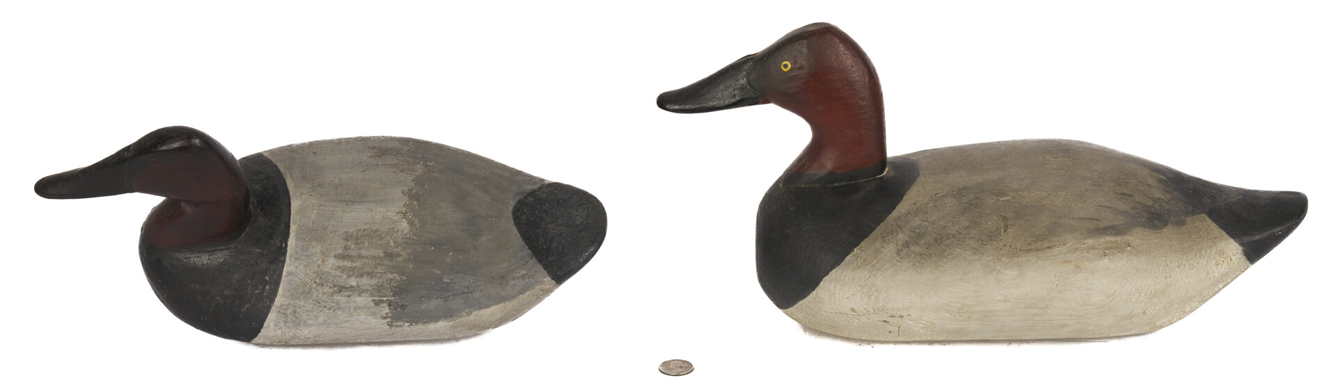 Lot 1005: James "Jim" Currier Oversized Canvasback & 1 Other