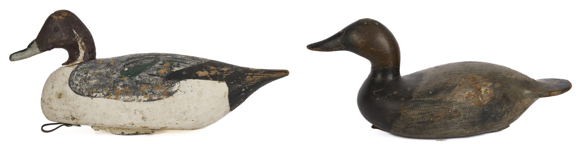 Lot 1008: 2 Duck Decoys, Miles Hancock & Julius Mittlesteadt