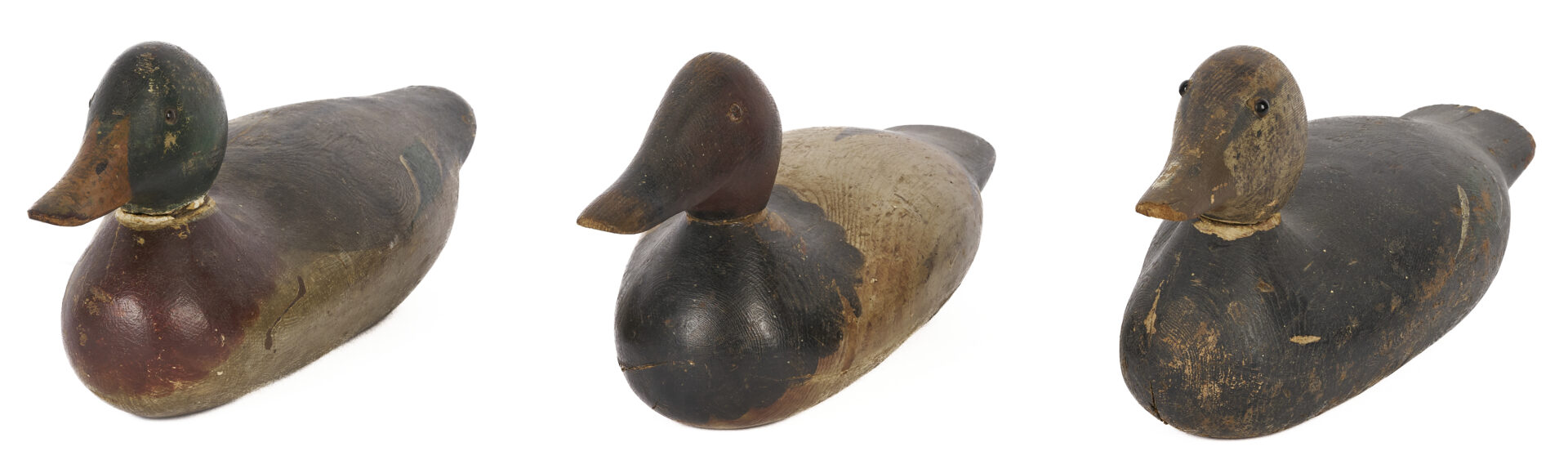 Lot 1009: 3 Mason Factory Duck Decoys, Standard Grade