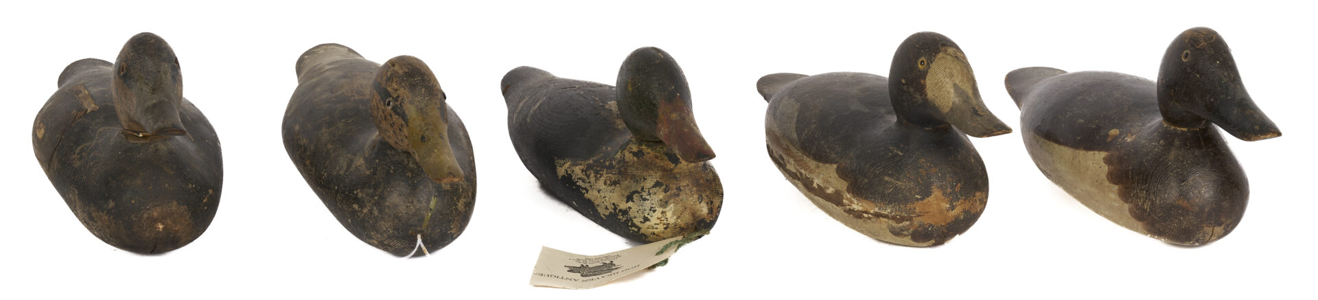 Lot 1010: 5 Mason Factory Duck Decoys, Standard Grade