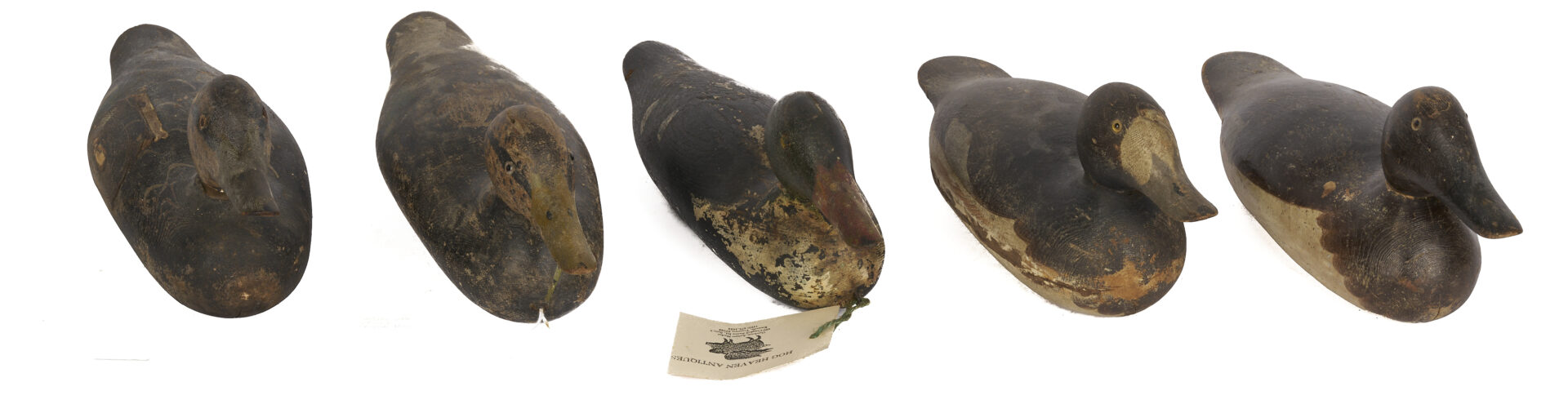 Lot 1010: 5 Mason Factory Duck Decoys, Standard Grade