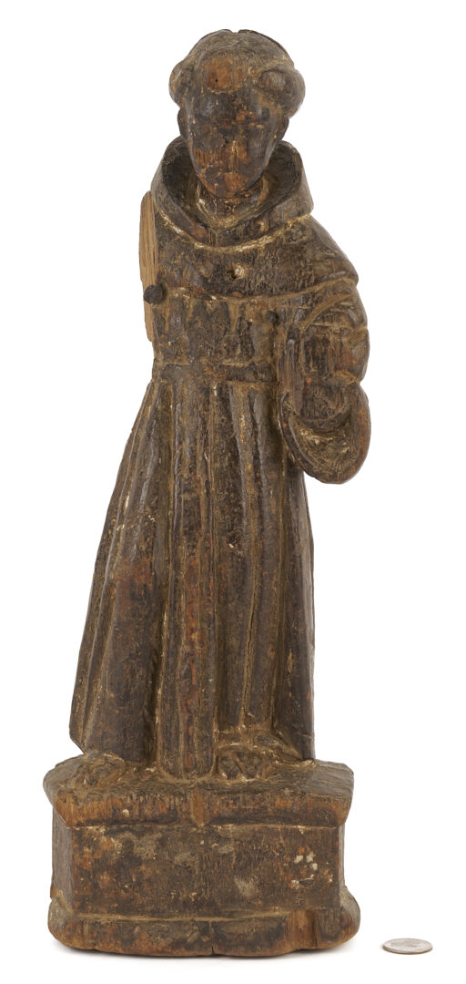 Lot 1011: Spanish Colonial Carved Santos Figure