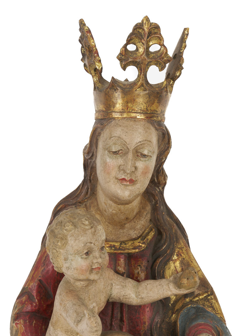 Lot 1012: 3 Santos Figures incl. Large Madonna and Child